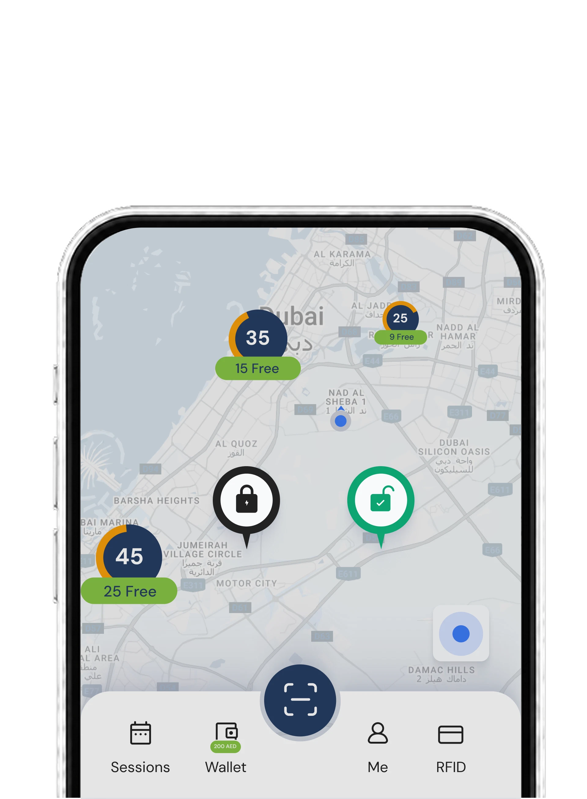Zynetic User App private access screen for residential and workplace charging.