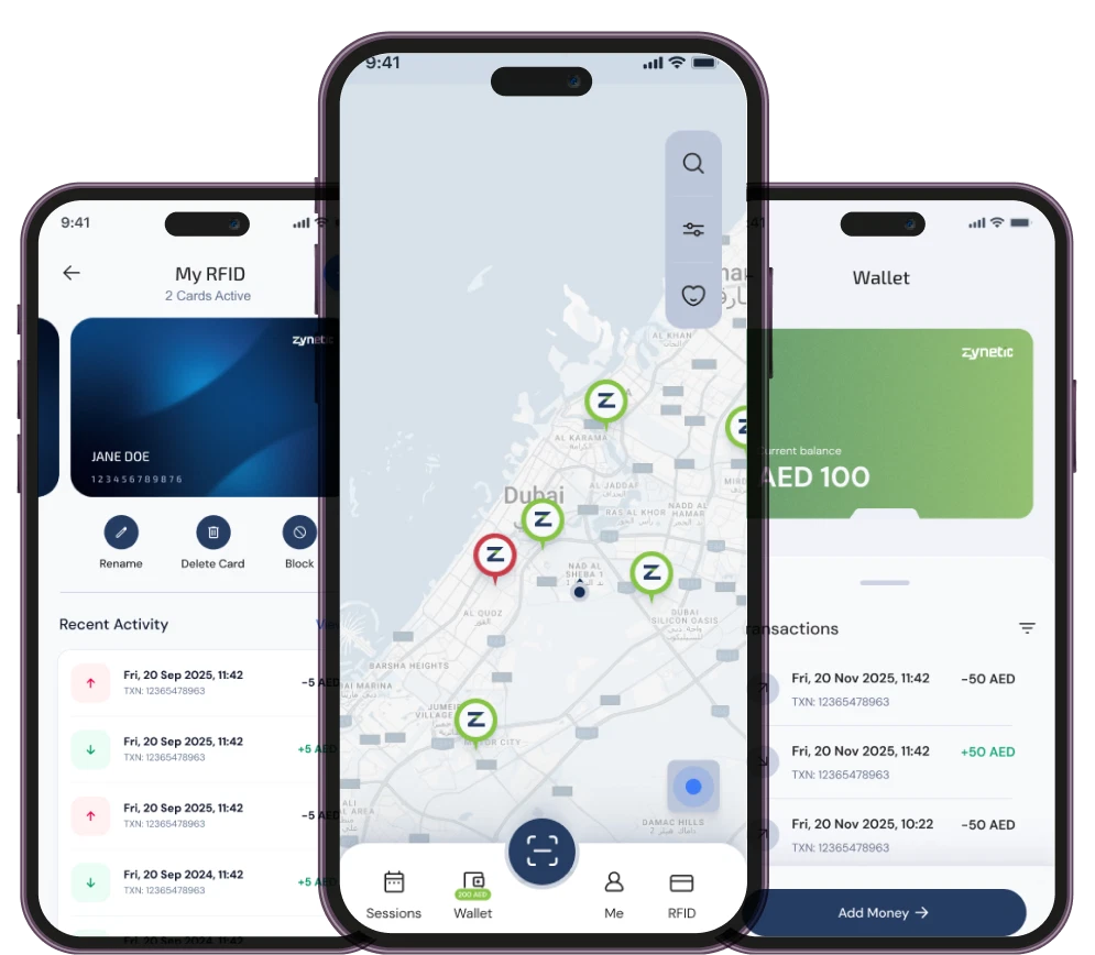 Zynetic native charging app that ships with OEM hardware