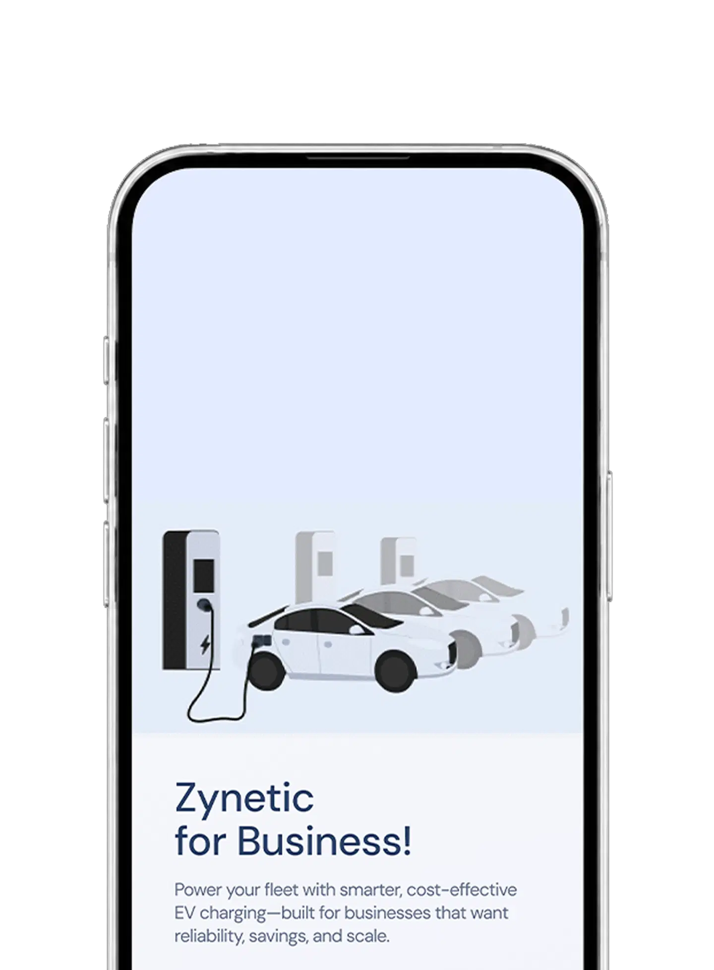 Customer App business account screen for teams and companies.